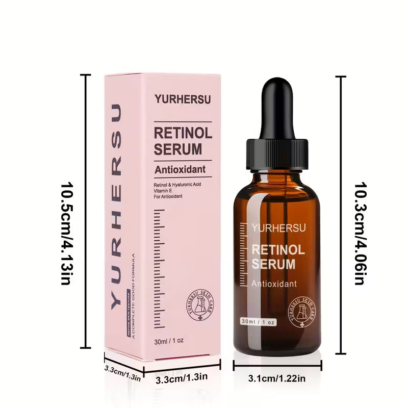 Retinol Serum 2.0 – Upgraded Night Serum with Hyaluronic Acid – Gentle, Nourishing Face Essence for Smoother, Hydrated Skin – "The Little Brown One"