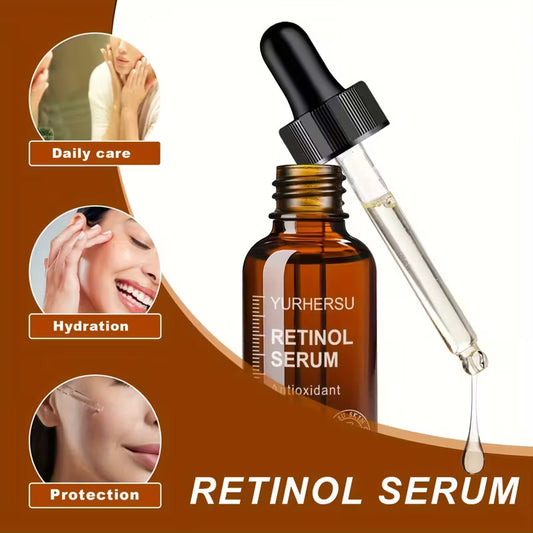 Retinol Serum 2.0 – Upgraded Night Serum with Hyaluronic Acid – Gentle, Nourishing Face Essence for Smoother, Hydrated Skin – "The Little Brown One"